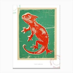 Pygmy Chameleon Block 1 Poster Canvas Print