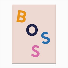 Boss Canvas Print