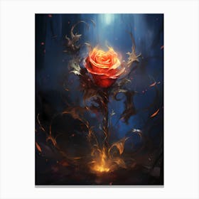 Rose In The Forest Canvas Print