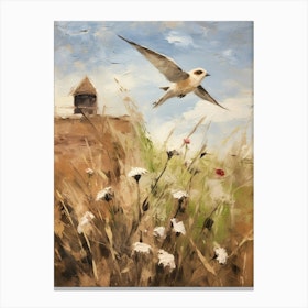 Bird Painting Chimney Swift 1 Canvas Print