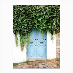 The Blue Door Of Montmartre Canvas Print