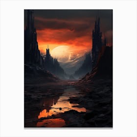 Dystopian Abstract Minimalist 3 Canvas Print