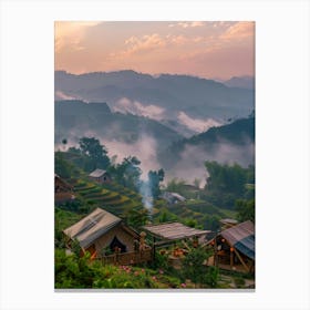 Sunrise In Thailand Canvas Print