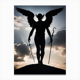 Between Angels and Demons Canvas Print