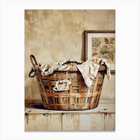 Wicker Basket 1 Canvas Print