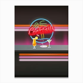 Cocktail Bar Canvas Print