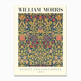 William Morris Violet And Columbian Canvas Print