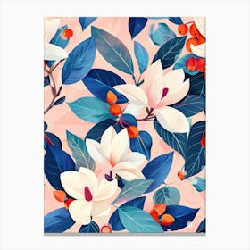 Magnolia Wallpaper Canvas Print