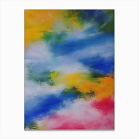 Abstract Painting, Blue Color 1 Canvas Print