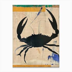 Crab 1 Cut Out Collage Canvas Print