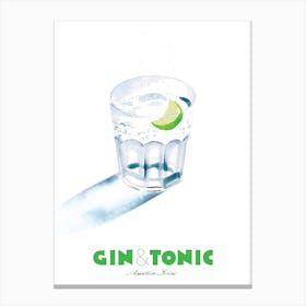 Gin & Tonic Painting Canvas Print