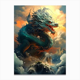 Dragon In The Sky Canvas Print