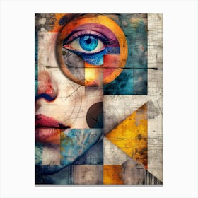 Abstract Of A Woman'S Face 31 Canvas Print