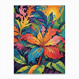 Colourful Flowerburst no2 Canvas Print