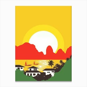 Sunset In Brazil Canvas Print