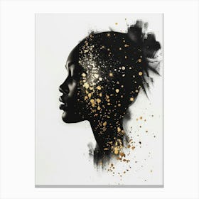 Gold Splatter Canvas Print Canvas Print