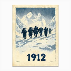 Aihrgdesign A Vintage Adventure Poster Of A 1912 Polar Expedi Bd06875d 636d 4569 B9c3 9fa0cd6eb0df 2 Canvas Print