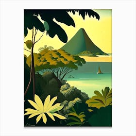 Tobago Cays Saint Vincent And The Grenadines Rousseau Inspired Tropical Destination Canvas Print
