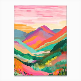 Rainbow Mountain In Peru Travel Italy Housewarming Painting Canvas Print