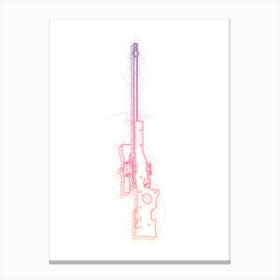 Awm Gun Patten Canvas Print