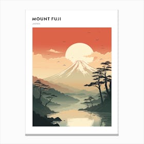 Mount Fuji Japan 1 Hiking Trail Landscape Poster Canvas Print