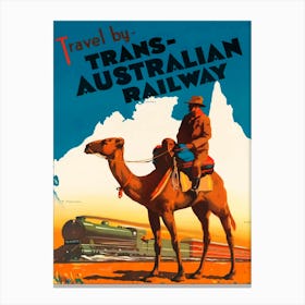 Travel By Trans - Australian Railway Canvas Print