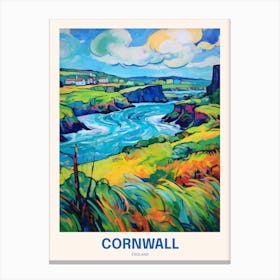 Cornwall England 12 Uk Travel Poster Canvas Print