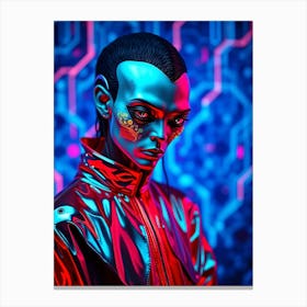 Cyborg Woman Canvas Print