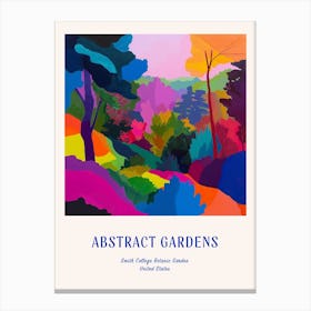 Colourful Gardens Smith College Botanic Garden Usa 1 Blue Poster Canvas Print