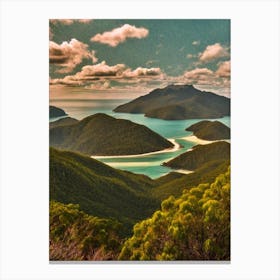Whitsunday Islands National Park Australia Vintage Poster Canvas Print