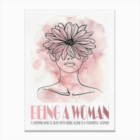 Being A Woman 1 Canvas Print