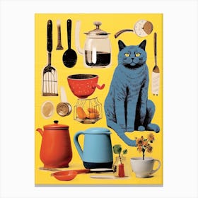Cats And Kitchen Lovers 9 Canvas Print