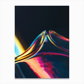 Close-Up Of A Colorful Liquid Canvas Print