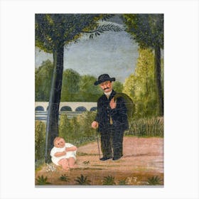 Stroller And Child, Henri Rousseau Canvas Print