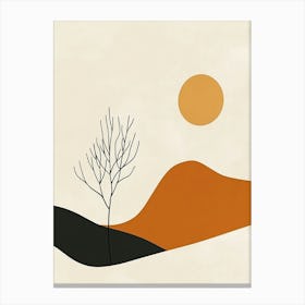 Landscape With A Tree Canvas Print