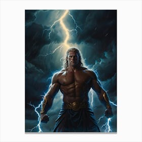 God Of Thunder 2 Canvas Print