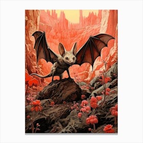 Malagasy Mouse Eared Bat Painting 5 Canvas Print