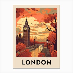 Vintage Travel Poster London 7 Canvas Print
