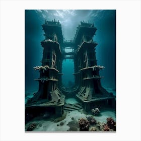 Underwater City-Reimagined 2 Canvas Print