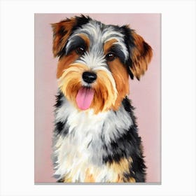 Norfolk Terrier Watercolour dog Canvas Print