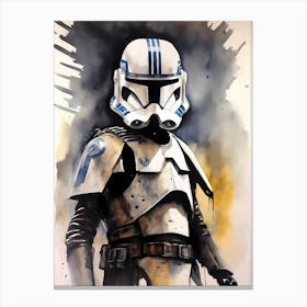 Captain Rex Star Wars Painting (15) Canvas Print