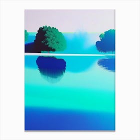 Mist Waterscape Colourful Pop Art 1 Canvas Print
