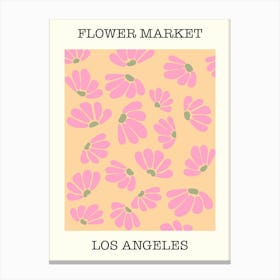 Flower Market Los Angeles  Canvas Print