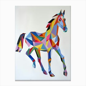 Geometric Horse Canvas Print