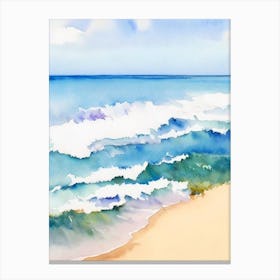 Redhead Beach, Australia Watercolour Canvas Print