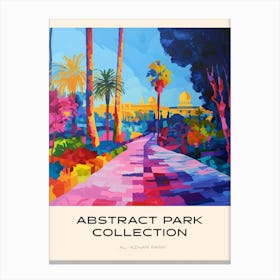 Abstract Park Collection Poster Al Azhar Park Cairo Egypt 2 Canvas Print