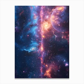 Space Galaxy Canvas Print