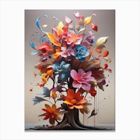 Tree Of Flowers Canvas Print