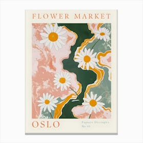 Flower Market Oslo 2 Canvas Print