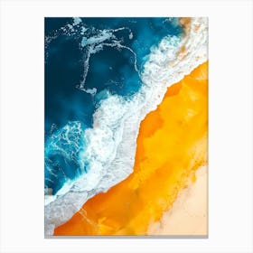 Aerial View Of The Ocean 1 Canvas Print